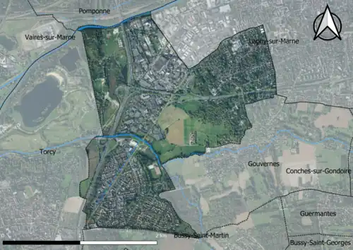 Carte orhophotogrammétrique de la commune.