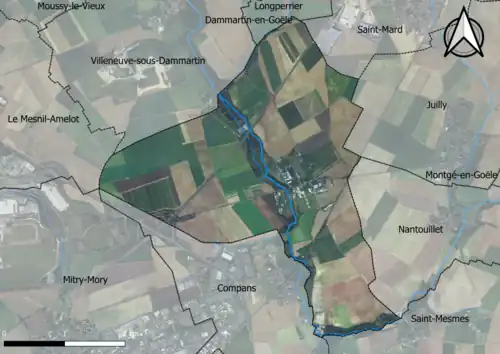 Carte orhophotogrammétrique de la commune.