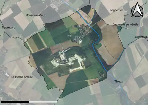 Carte orhophotogrammétrique de la commune.