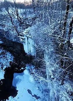 La Saut Girard gelé, le 7.01.17.