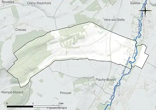 Carte hydrographique de la communje.