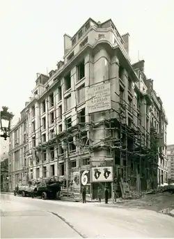 Immeuble du no&nbsp;84 pendant sa construction.