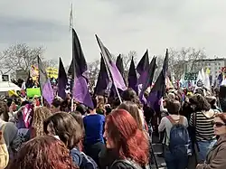 Manifestation lors de la Journée internationale des femmes, le 8 mars 2020 à Istanbul.