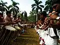 Joueurs de chenda, pooram de Thrissur 2011
