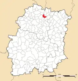 Position de Longjumeau en Essonne.