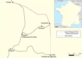 Voir la carte de la ligne.