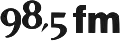 Logo du 98,5 FM de septembre 2011 à août 2016.