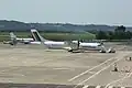 ATR 72-600 sur le tarmac de l'aéroport.