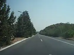 La A1 près de Évzoni.