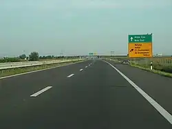 L'autoroute A1 près de la &nbsp;18 Inđija.