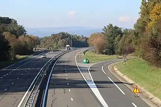 Branchement de l'A406 sur l’A40