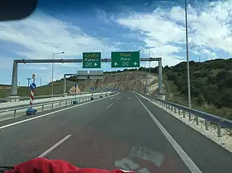 La A5 à Pediní&nbsp;(en).
