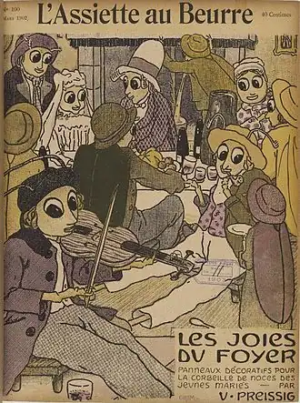 Numéro de L'Assiette au beurre illustré par Preissig (1903).