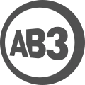 Logo d'AB3 depuis le 2 février 2015