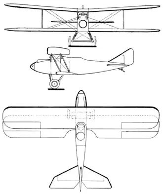 vue en plan de l’avion