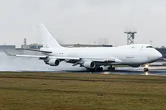 TC-MCL, le Boeing 747 impliqué, photographié à l'aéroport de Maastricht-Aix-la-Chapelle 5 jours avant l'accident.