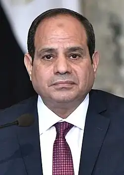 Abdel Fattah al-Sissi, président égyptien (depuis 2014),,.