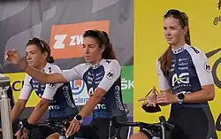 Ilse Pluimers (à droite) au Tour de France Femmes 2022.