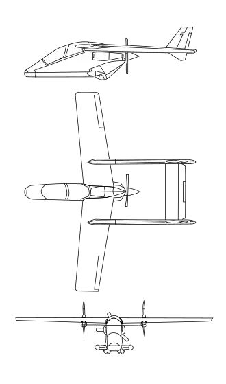 vue en plan de l’avion
