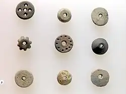 Fusaïoles, âge du fer. Musée du Brandenburg