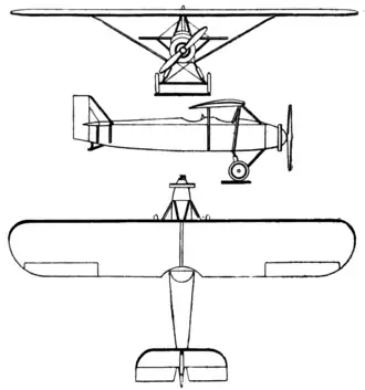 vue en plan de l’avion