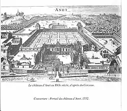 Croquis du Cerceau, 1552.