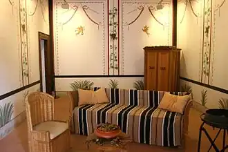 Salon romain reconstitué.