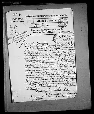 Recto de l'acte.