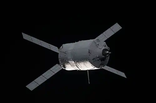 ATV-3 en approche de la Station Spatiale Internationale.