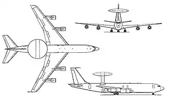 vue en plan de l’avion