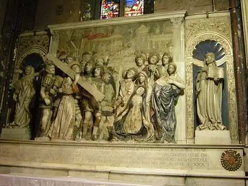 Francesco LauranaLe Portement de Croix, XVe&nbsp;siècle.