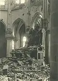 Le maître-autel détruit