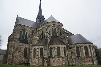 Le chevet de l'abbaye.