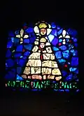 Vitrail de la crypte.