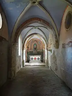 Chapelle à l’emplacement de l’ancien cloître.