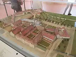 Maquette de l'abbaye au XVIIe&nbsp;siècle.