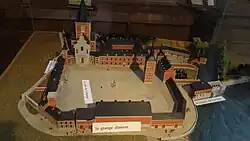 Maquette de l'abbaye.