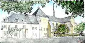 L'abbaye de Vaas (iconographie de Jacques Poussin).
