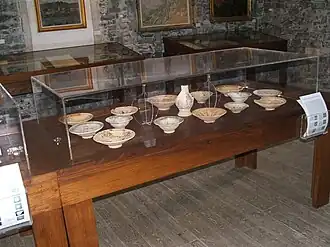 Pièces de céramique du musée.