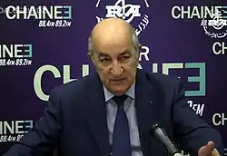 Description de l'image Abdelmadjid Tebboune - Radio Algérienne.jpg.