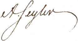 signature d'Abel Seyler