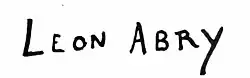 signature de Léon Abry