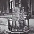 Monument à Sztum/Pologne, centre-ville (Stuhm), site du crash 1930
