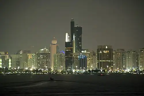 Panorama urbain d'Abou Dabi