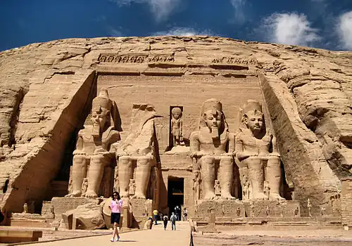 Grand temple d'Abou Simbel. Nubie. Règne de Ramsès&nbsp;II, XIXe dynastie