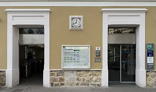 L'accès no&nbsp;1 « Place de la Gare ».