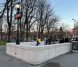L'accès no&nbsp;1, « Place Clemenceau ».