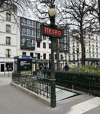 Entrée de la station.
