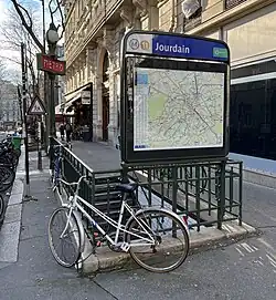 L'accès no&nbsp;1, « Rue du Jourdain ».