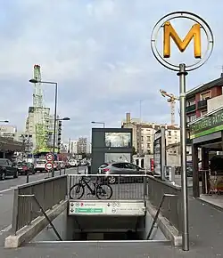 L'accès no&nbsp;2 « Boulevard Maxime Gorki ».